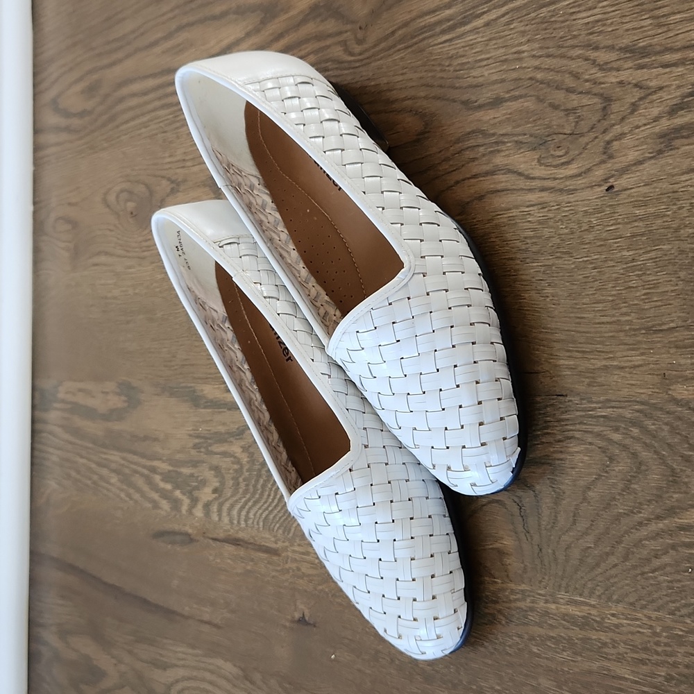 Naturalizer Woven Leather Flat Shoes